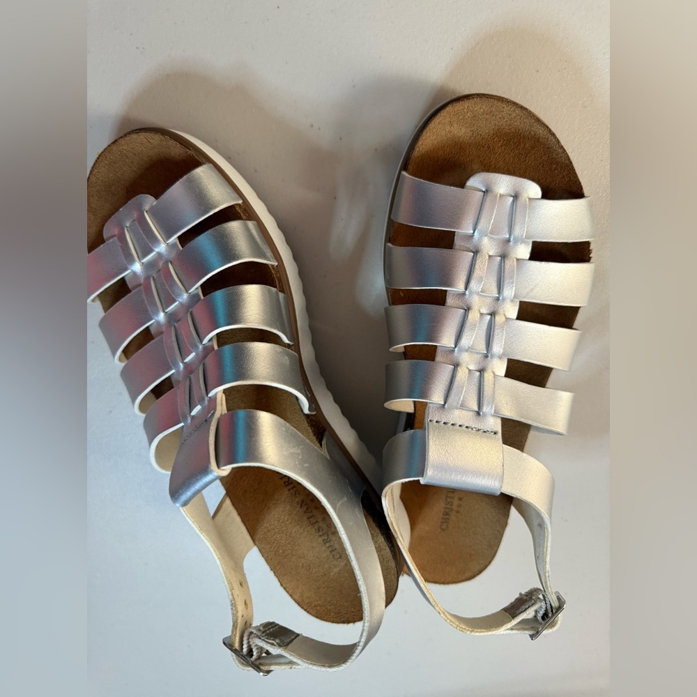 Brash Silver Strappy Sandals